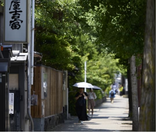 烏丸今出川周辺の街並み